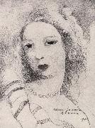 Marie Laurencin Portrait of Femail oil painting reproduction